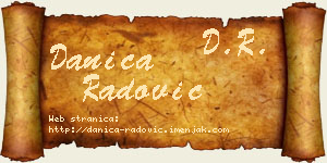 Danica Radović vizit kartica